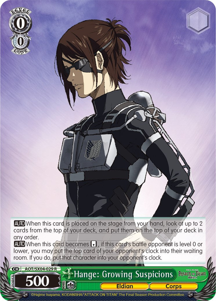 Hange: Growing Suspicions (AOT/SX04-029 R) - Attack On Titan: Final Season