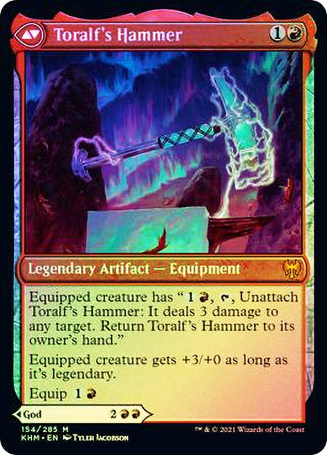 Toralf, God of Fury // Toralf's Hammer (PRE-154S) - Kaldheim Promos Foil