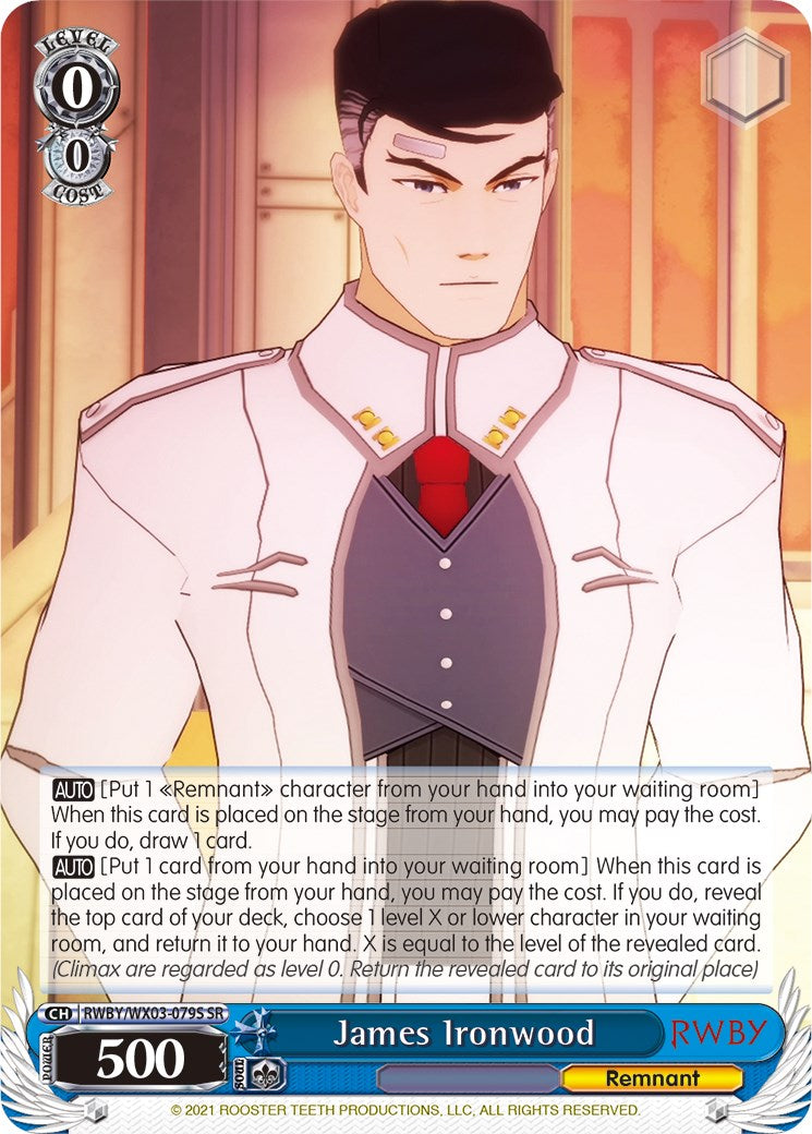 James Ironwood (SR) (RWBY/WX03-079S SR) - RWBY