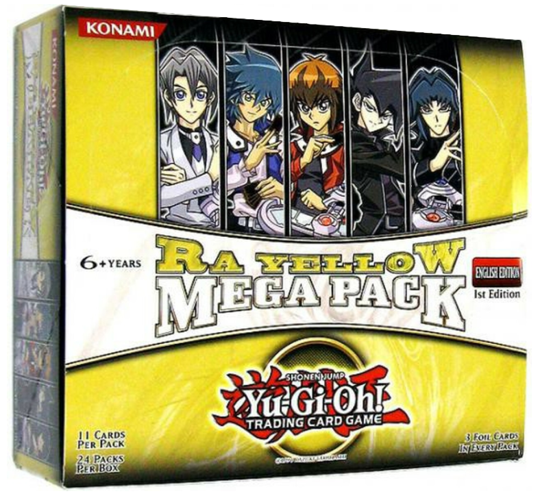 ra yellow mega pack booster box Yu-Gi-Oh! LIMITED GX Display each pack has 2 more Common cards YuGiOh Ra Yellow Mega Pack