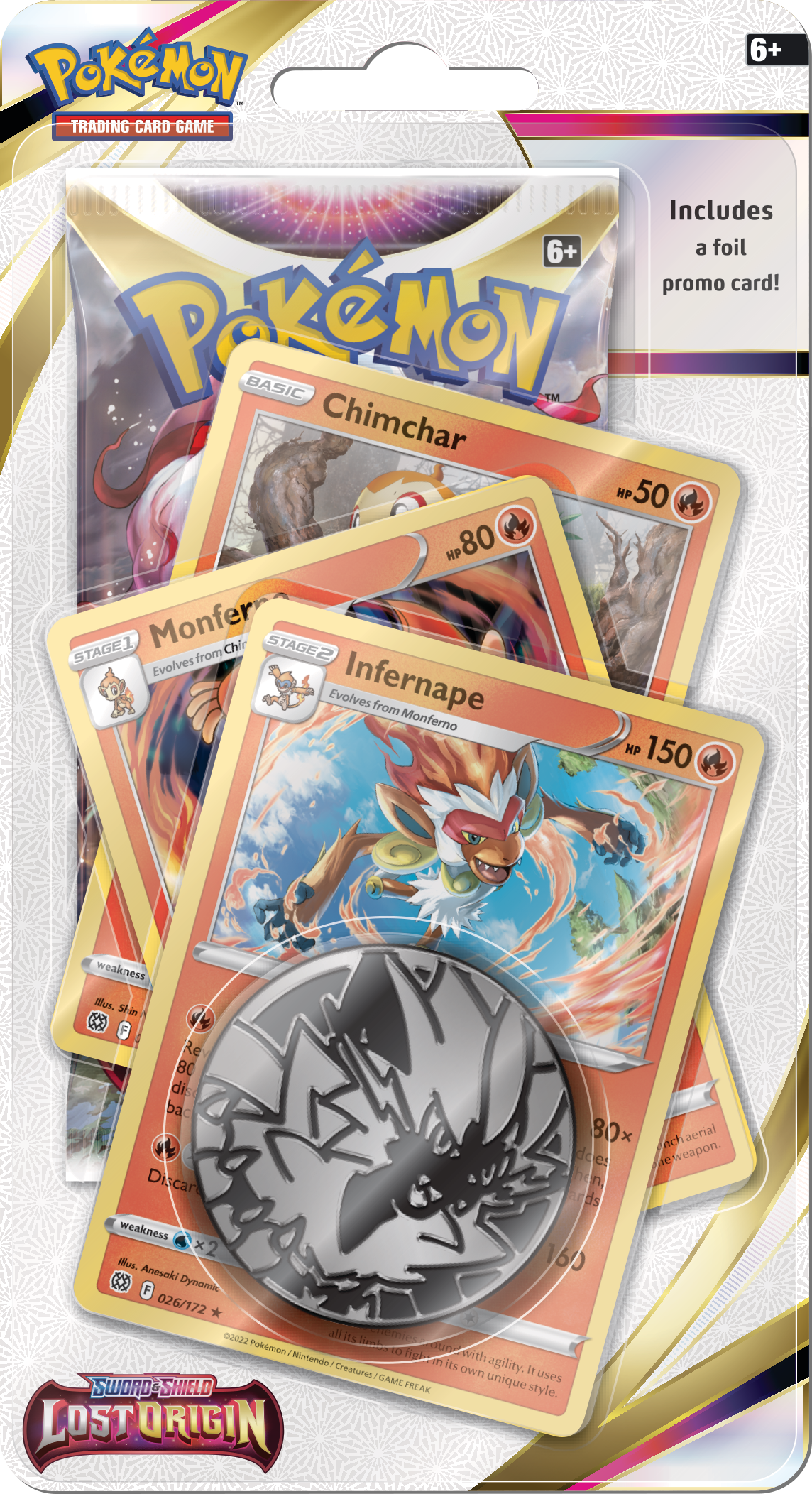 pokemon monferno card Sword & Shield: Lost Origin