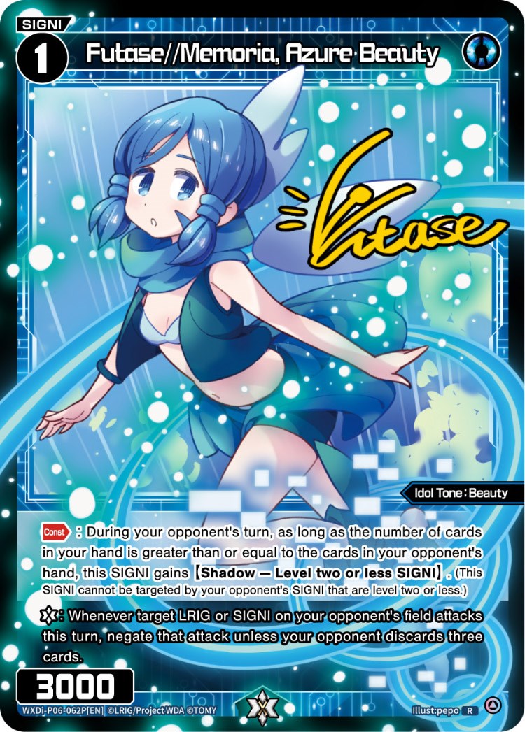 Futase//Memoria, Azure Beauty (Parallel Foil) (WXDi-P06-062P[EN]) [Welcome Back Diva: selector]