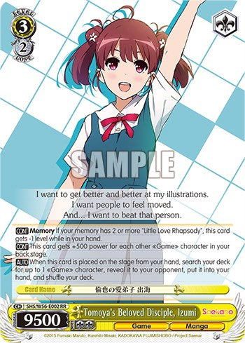 Tomoya's Beloved Disciple, Izumi (SHS/W56-E002 RR) - Saekano: How to Raise a Boring Girlfriend