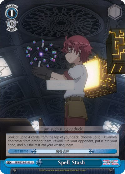 Spell Stash (BFR/S78-E106 U) - BOFURI: I Don't Want to Get Hurt, so I'll Max Out My Defense