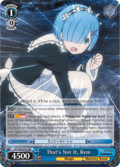 That's Not It, Rem (RZ/S68-E055 RR) - Re:ZERO Memory Snow