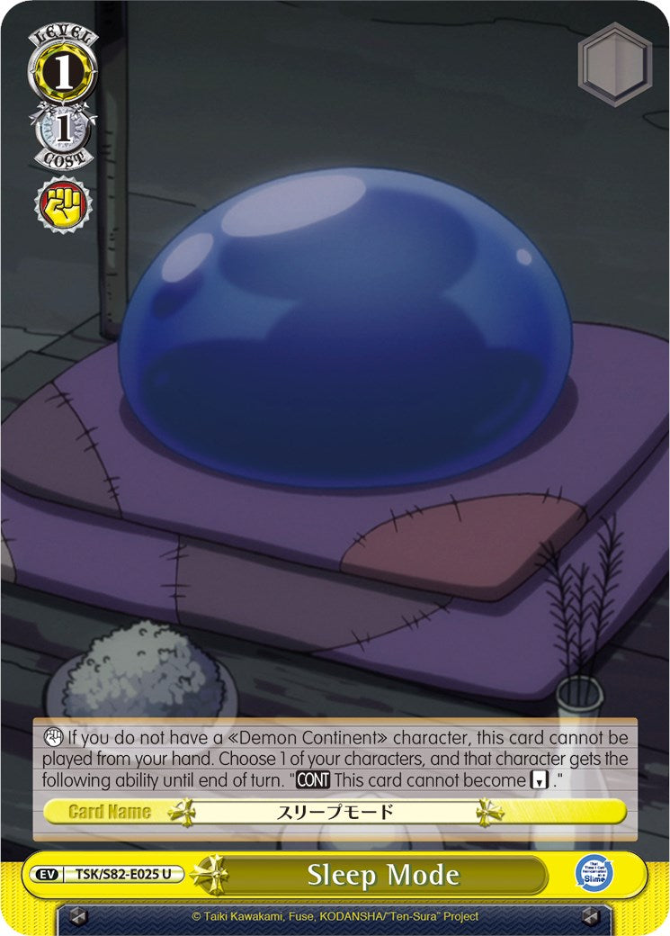 Sleep Mode (TSK/S82-E025 U) - That Time I Got Reincarnated as a Slime Vol.2