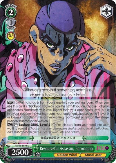 Resourceful Assassin, Formaggio (JJ/S66-E038 U) - JoJo's Bizarre Adventure: Golden Wind