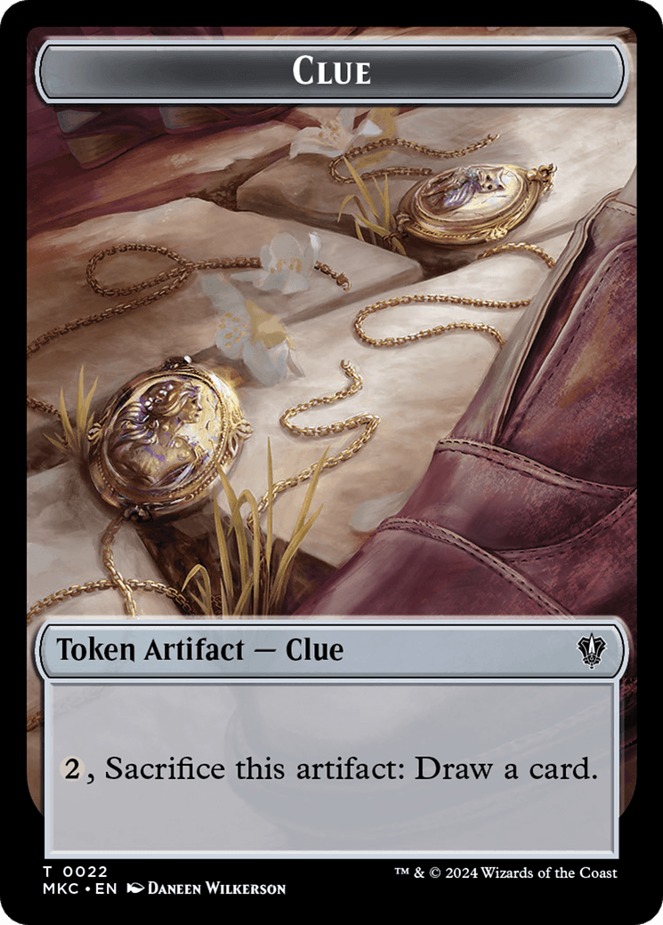 Clue // Food Double-Sided Token [Murders at Karlov Manor Commander Tokens] - Josh's Cards