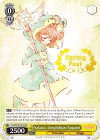 Sakura: Amphibian Apparel (Spring Fest 2019) (CCS/BSF2019-02 PR) - Bushiroad Event Cards