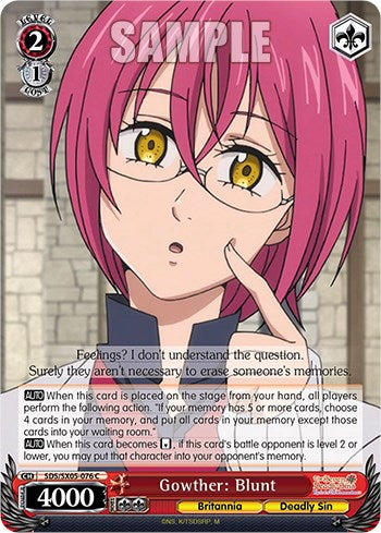 Gowther: Blunt (SDS/SX05-076 C) - The Seven Deadly Sins: Revival of The Commandments