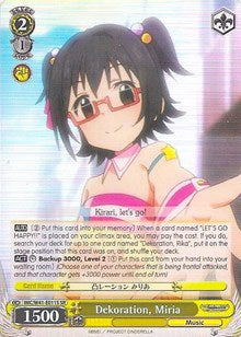Dekoration, Miria (SR) (IMC/W41-E011S SR) - The iDOLM@STER Cinderella Girls
