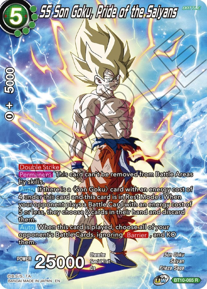 SS Son Goku, Pride of the Saiyans (BT10-065) [Theme Selection: History of Son Goku]