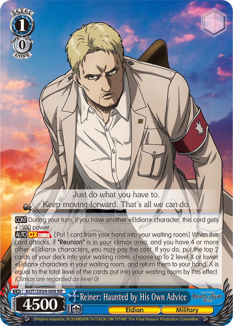 Reiner: Haunted by His Own Advice (AOT/SX04-068 RR) - Attack On Titan: Final Season