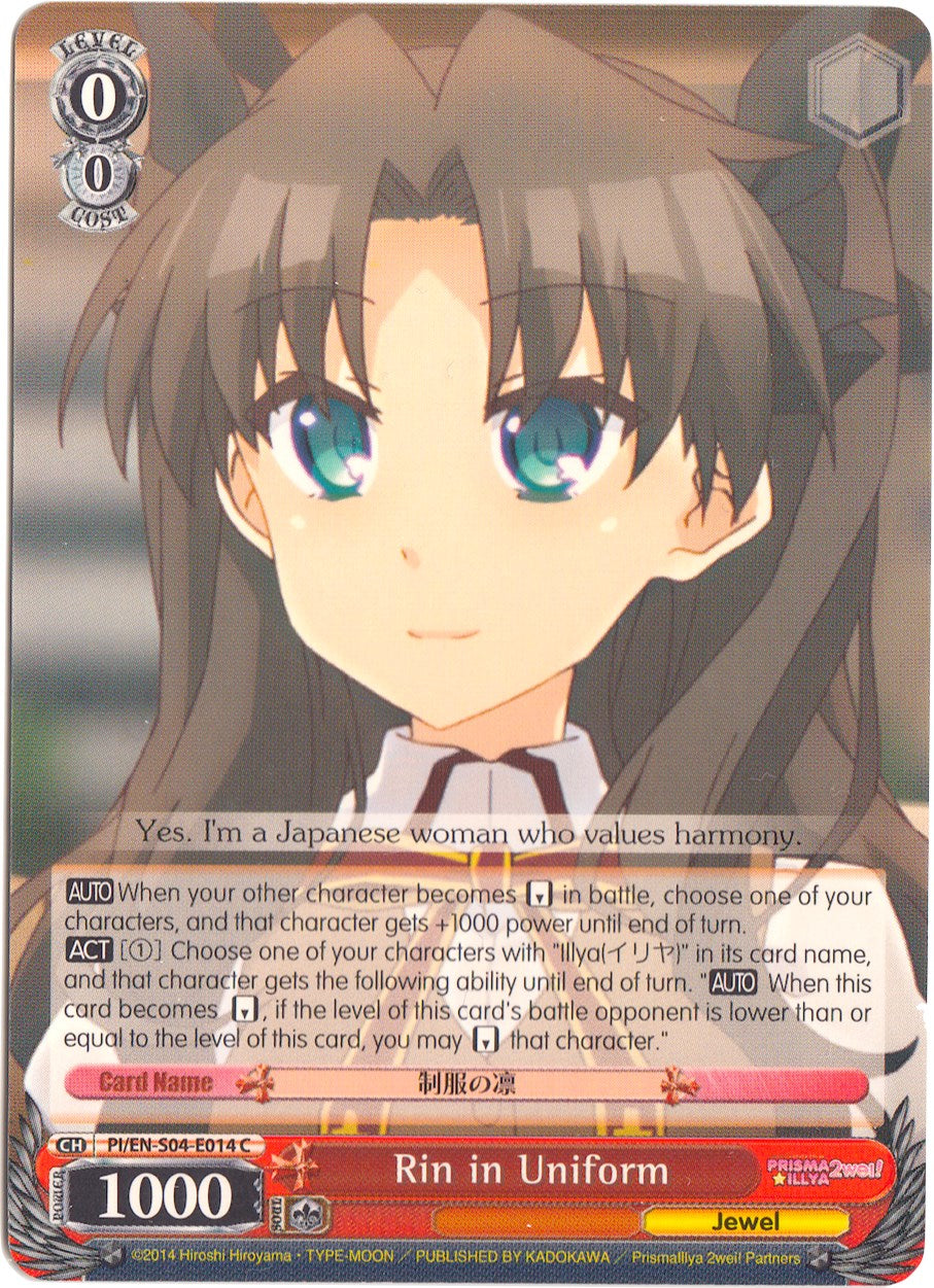 Rin in Uniform (PI/EN-S04-E014 C) - Fate/kaleid liner PRISMA ILLYA DX