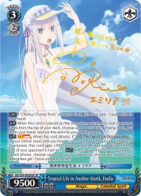 Tropical Life in Another World, Emilia (SP) (RZ/S55-E059SP SP) - Re:ZERO Vol.2
