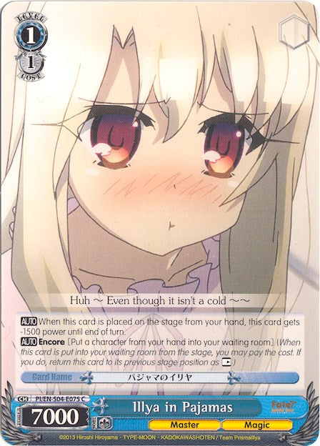 Illya in Pajamas (PI/EN-S04-E075 C) - Fate/kaleid liner PRISMA ILLYA DX