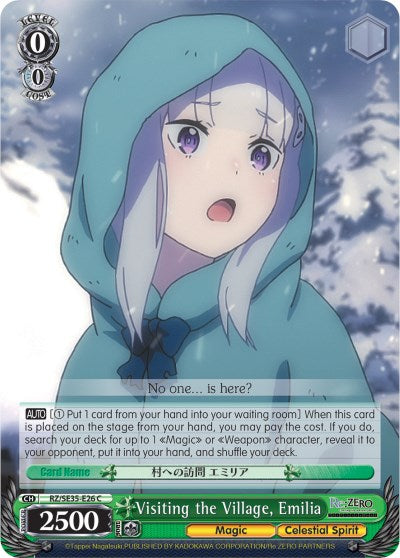 Visiting the Village, Emilia (Parallel Foil) (RZ/SE35-E26 C) - Re:ZERO: The Frozen Bond