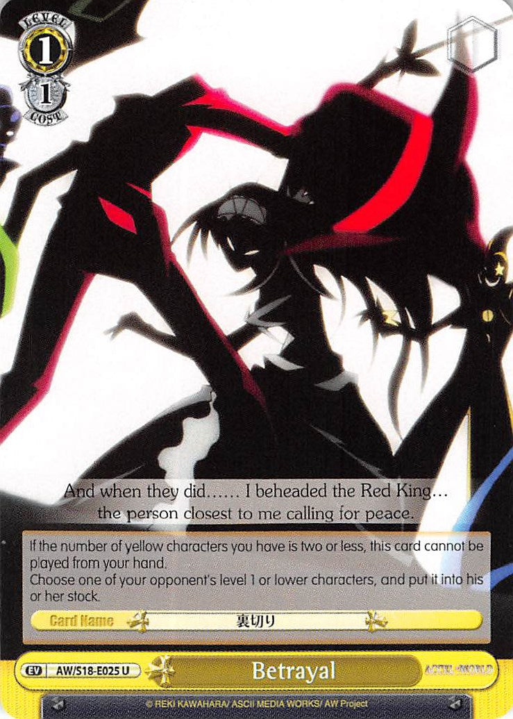 Betrayal (AW/S18-E025 U) - Accel World
