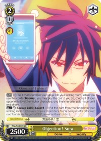Objection! Sora (NGL/S58-E015 C) - No Game No Life