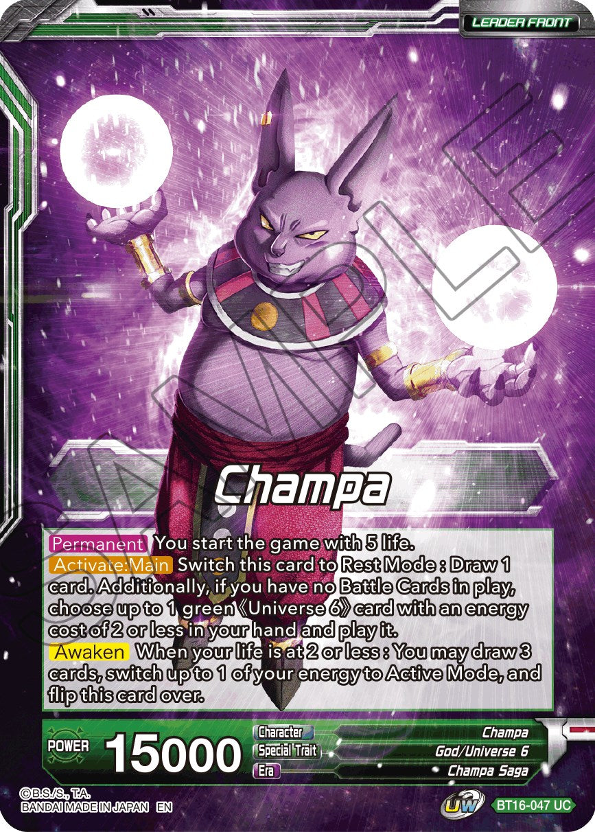 Champa // Champa, Victory at All Costs (BT16-047) [Realm of the Gods Prerelease Promos]