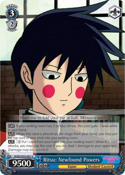 Ritsu: Newfound Powers (MOB/SX02-081 U) - Mob Psycho 100