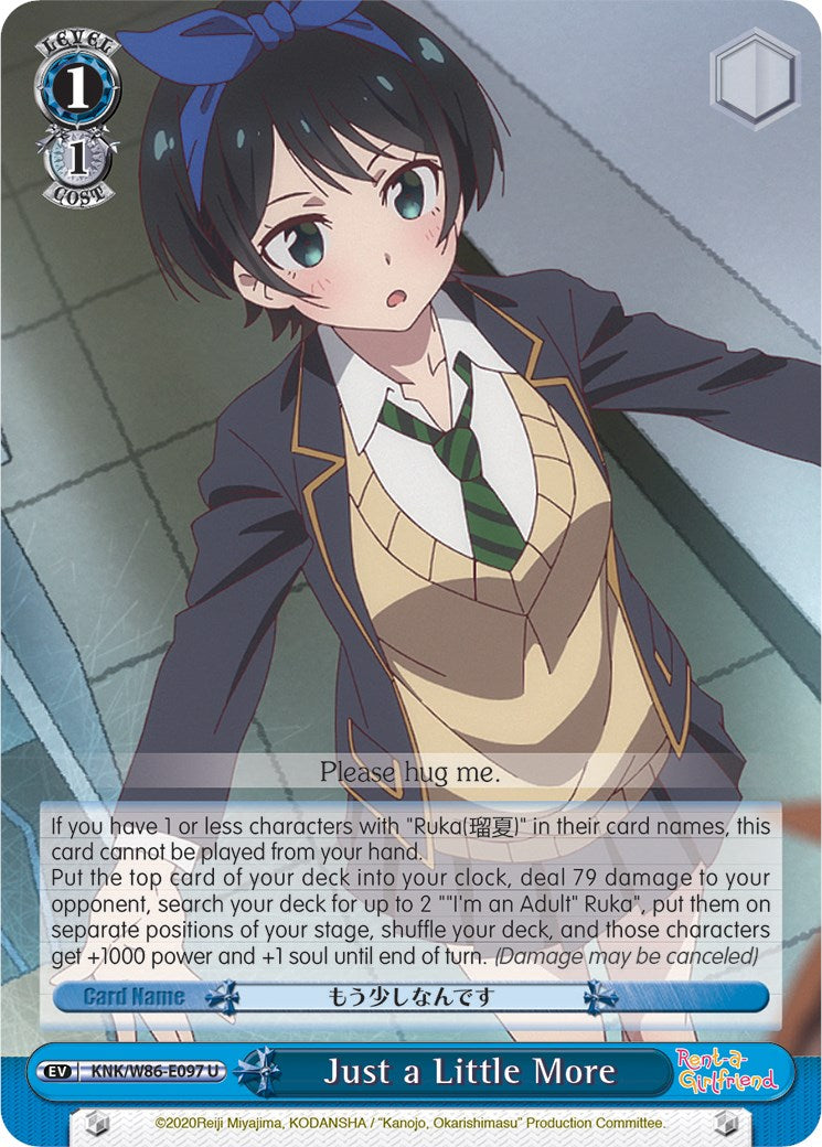 Just a Little More (KNK/W86-E097 U) - Rent-A-Girlfriend
