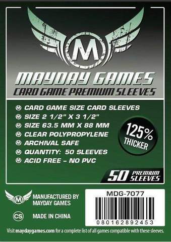 Mayday Games Premium Standard Size Trading Card Sleeves 50-Count