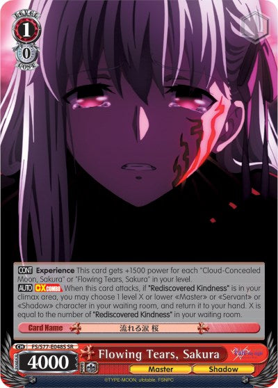 Flowing Tears, Sakura (SR) (FS/S77-E048S SR) - Fate/stay night [Heaven’s Feel] Vol.2