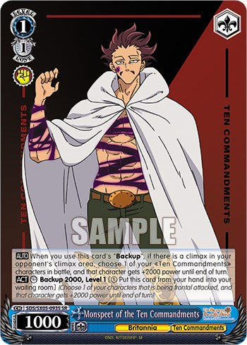 Monspeet of the Ten Commandments (SR) (SDS/SX05-093S SR) - The Seven Deadly Sins: Revival of The Commandments