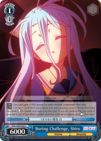 Boring Challenge, Shiro (NGL/S58-E093 C) - No Game No Life