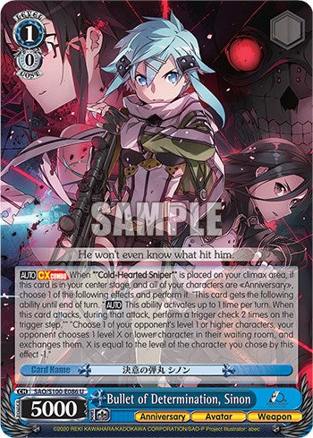 Bullet of Determination, Sinon (SAO/S100-E086 U) - Sword Art Online Animation 10th Anniversary