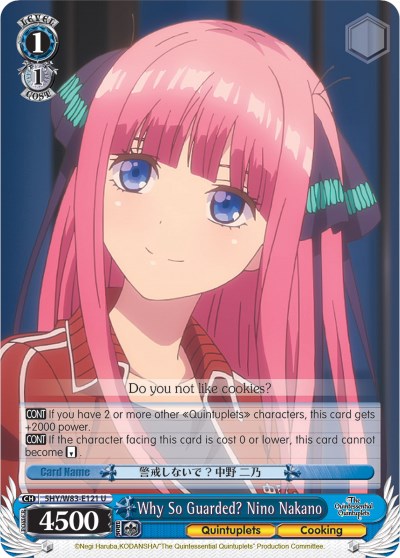 Why So Guarded? Nino Nakano (5HY/W83-E121 U) - The Quintessential Quintuplets