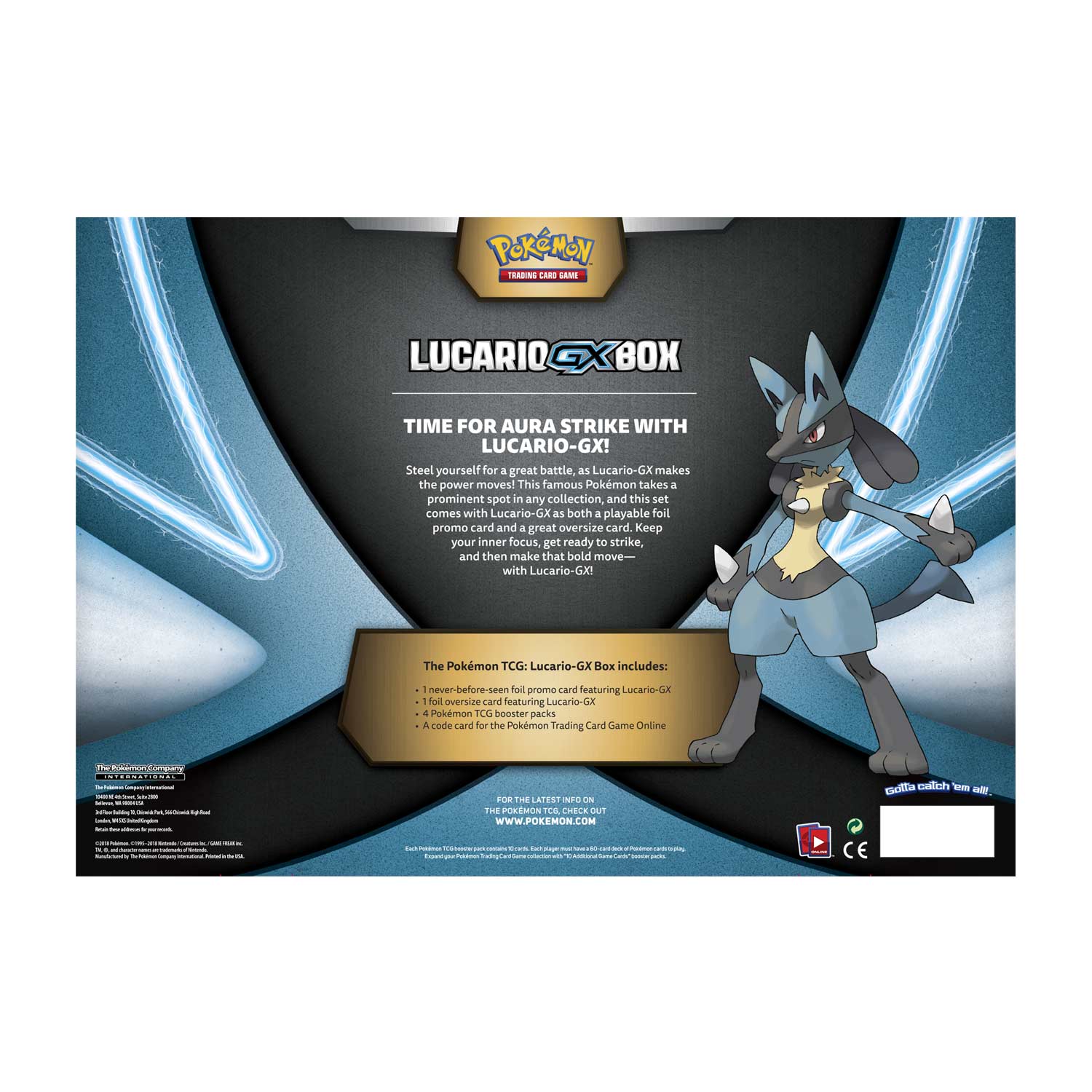 Sun & Moon: Ultra Prism - Lucario GX Box