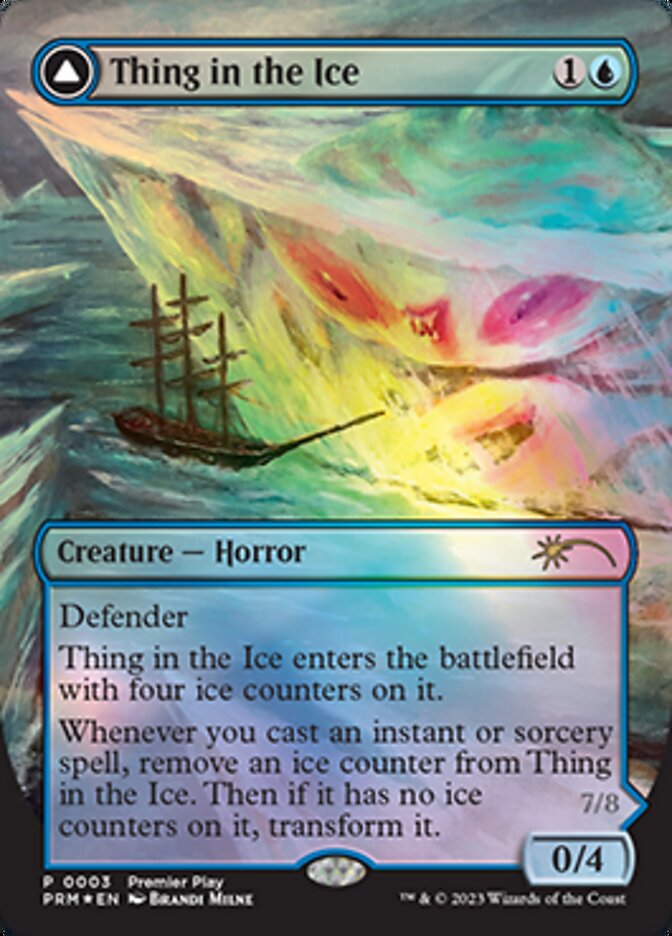 Thing in the Ice // Awoken Horror (PTP-003) - Regional Championship Qualifiers 2023: (convertdfc) (Borderless)