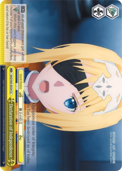 Declaration of Independence (SAO/S65-E024 CC) - Sword Art Online -Alicization-