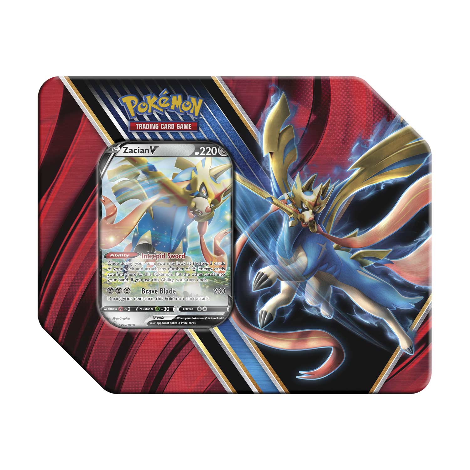 Sword & Shield: Rebel Clash - Legends of Galar Collector's Tin (Zacian V)