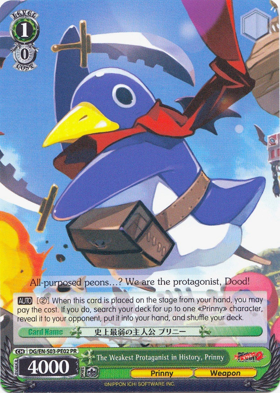 The Weakest Protagonist in History, Prinny (DG/EN-S03-PE02 PR) - Disgaea