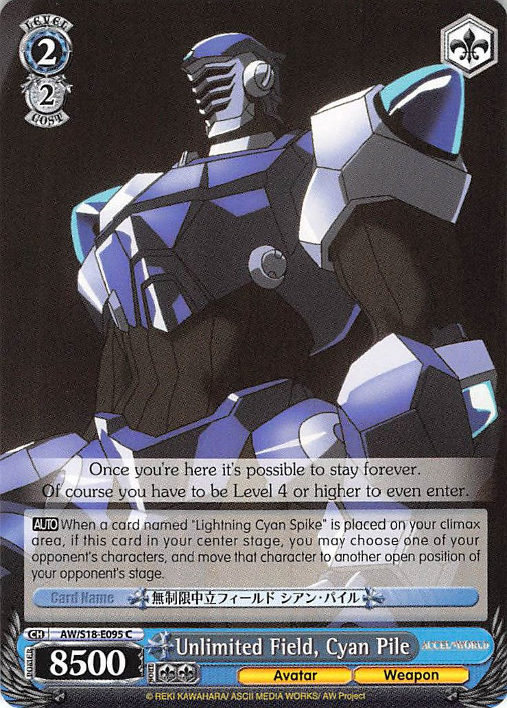 Unlimited Field, Cyan Pile (AW/S18-E095 C) - Accel World