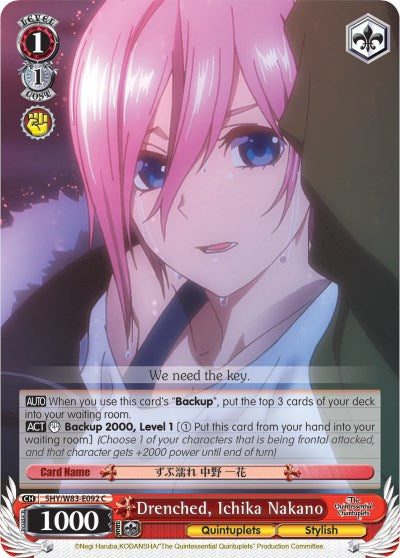 Drenched, Ichika Nakano (5HY/W83-E092 C) - The Quintessential Quintuplets