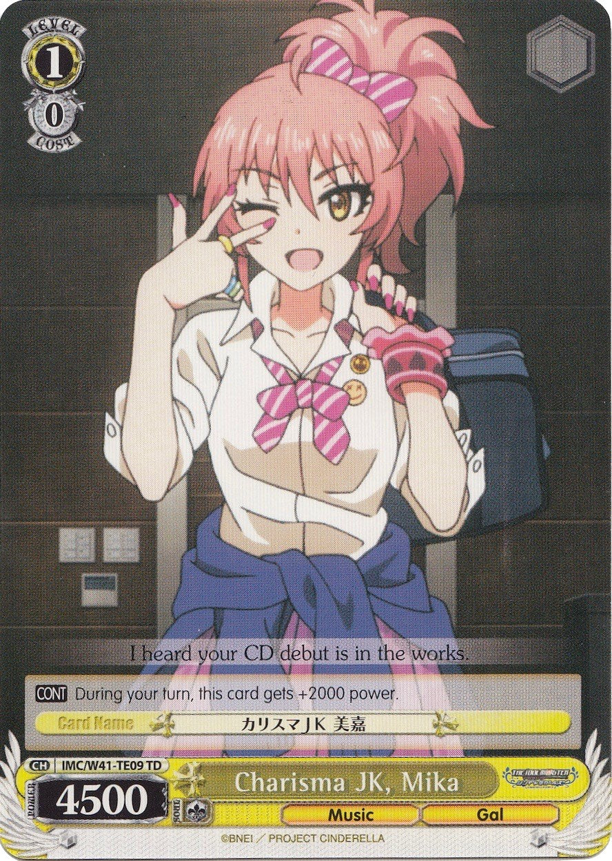 Charisma JK, Mika (IMC/W41-TE09 TD) - The iDOLM@STER Cinderella Girls