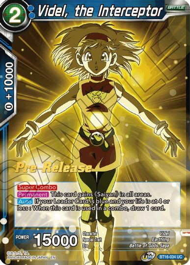 Videl, the Interceptor (BT16-034) [Realm of the Gods Prerelease Promos]