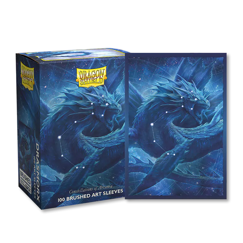 Dragon Shield: Standard 100ct Brushed Art Sleeves - Drasmorx  (Constellations of Arcania)