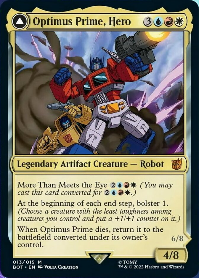 Optimus Prime, Hero // Optimus Prime, Autobot Leader (BOT-013) - Transformers: (convertdfc)