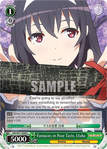 Fantasies in Poor Taste, Utaha (SHS/W71-E049 C) - Saekano How to Raise a Boring Girlfriend. flat