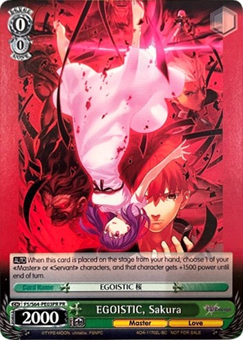 EGOISTIC, Sakura (FS/S64-PE03PR PR) - Fate/stay night [Heaven’s Feel]