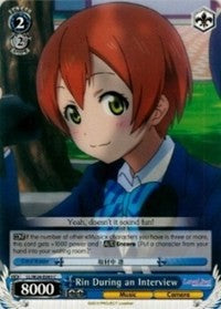 Rin During an Interview (LL/W24-E093 C) - Love Live!