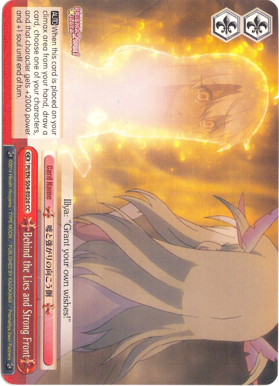 Behind the Lies and Strong Front (PI/EN-S04-E026 CC) - Fate/kaleid liner PRISMA ILLYA DX