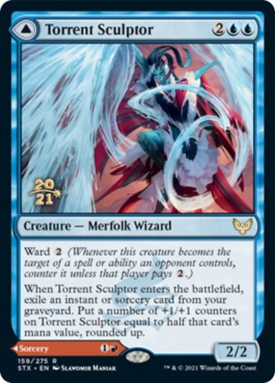 Torrent Sculptor // Flamethrower Sonata (PRE-159S) - Strixhaven: School of Mages Promos Foil
