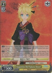 Kagamine Rin"Sakura Moon" (SR) (PD/S22-E006S SR) - Hatsune Miku -Project DIVA- f