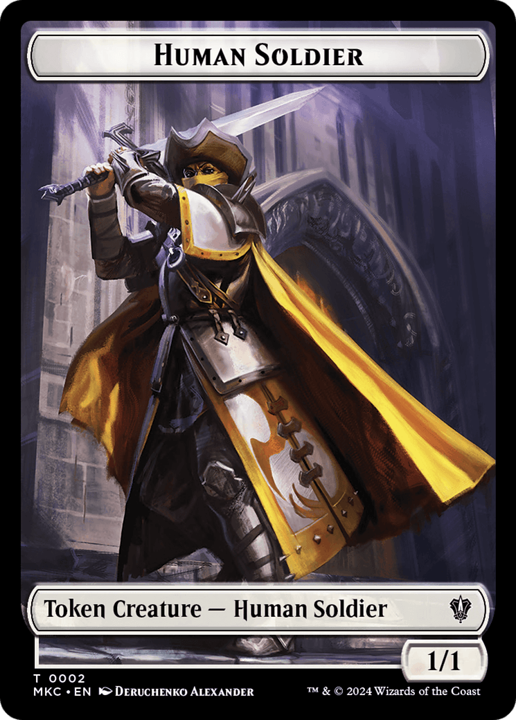 City's Blessing // Human Soldier Double-Sided Token [Murders at Karlov Manor Commander Tokens] - Josh's Cards